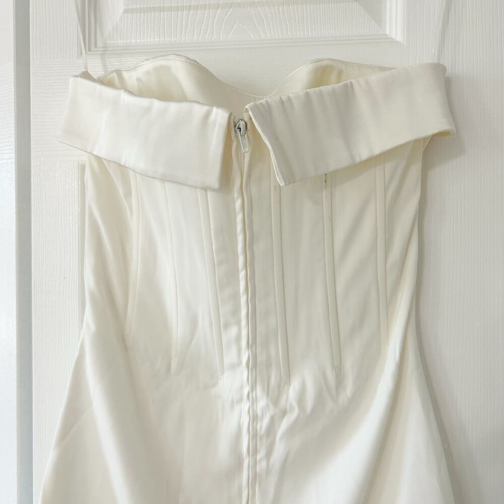 NWOT With Jéan Chloe Corset Mini Dress In White Women’s Size Small - Picture 6 of 10
